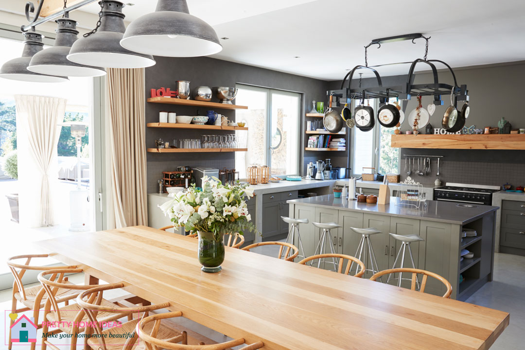 open-plan kitchen